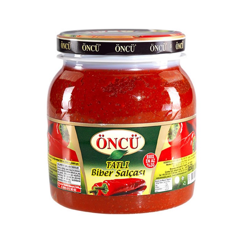 ONCU TATLI BIBER SALCASI - MILD PEPPER PASTE  6X1650 GR