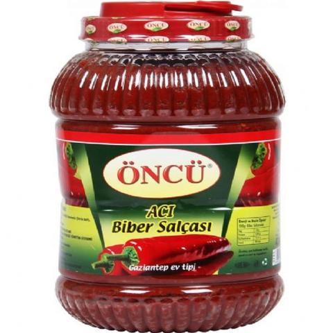 ONCU ACI BIBER SALCASI - HOT PEPPER PASTE  4X4300 GR