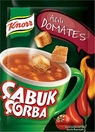 KNORR CABUK CORBA ACILI DOMATES / CUP HOT TOMATO SOUP 24X22 GR