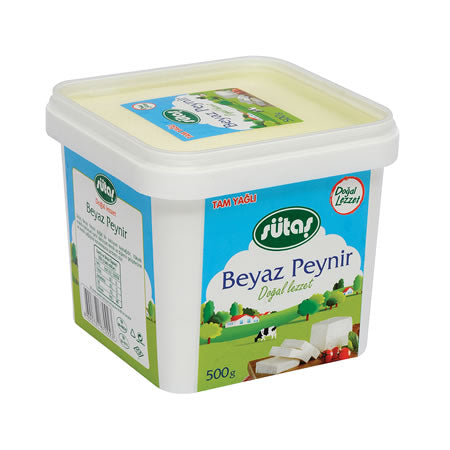 SUTAS FULL FAT WHITE CHEESE / TAM YAGLI BEYAZ PEYNIR12X500 GR. (320191)