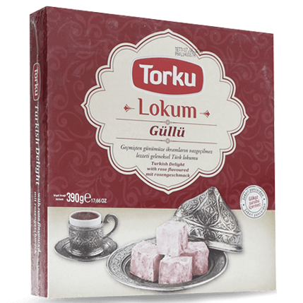 TORKU TURKISH DELIGHT W ROSE/GUL LOKUM 12X390 GR