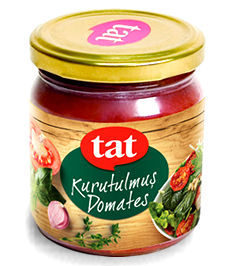 TAT SUN-DRIED TOMATO JAR / KURUTULMUS DOMATES CAM KAVANOZ 12X200 GR.